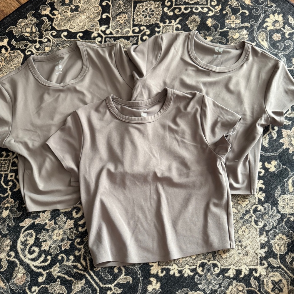 Uniqlo Bundle of three Airism Tops Small